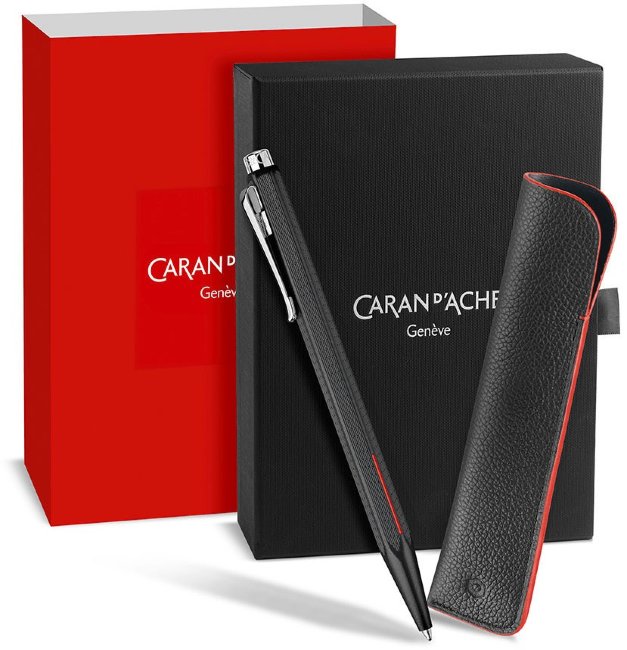 Набор Cross: Ручка шариковая Cross Click Crimson + красный чехол для ручки в подарочной коробке Набор Cross: Ручка шариковая Cross Click Crimson + красный чехол для ручки в подарочной коробке