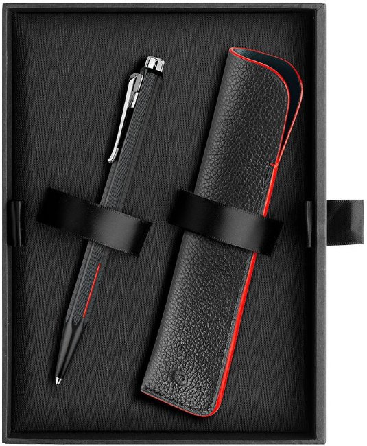 Набор Cross: Ручка шариковая Cross Click Crimson + красный чехол для ручки в подарочной коробке Набор Cross: Ручка шариковая Cross Click Crimson + красный чехол для ручки в подарочной коробке