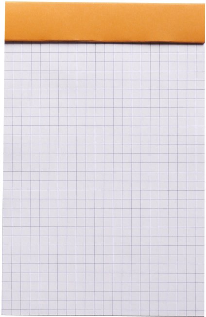 Блокнот Rhodia Basics №11, A7, клетка, 80 г, оранжевый