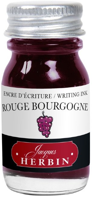 Чернила в банке Herbin, 10 мл, Rouge bourgogne Бордовый