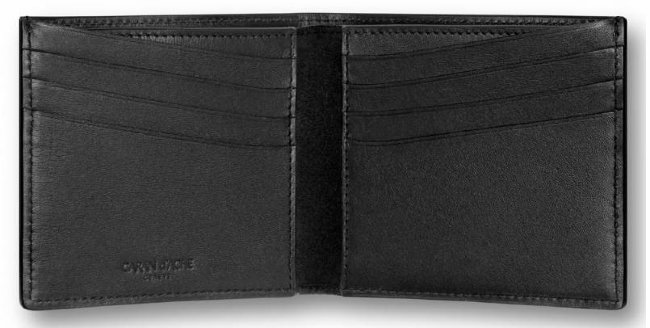 Кошелек Carandache Haute Maroquinerie, 8 отделений для карт, черный