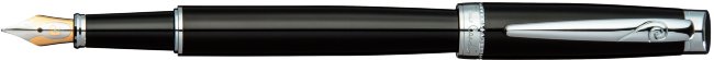 Перьевая ручка Pierre Cardin Luxor черный лак, хром Перьевая ручка Pierre Cardin Luxor черный лак, хром