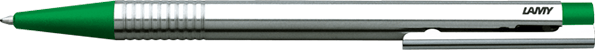 Шариковая ручка Lamy logo, серебристый, зеленый Шариковая ручка Lamy logo, серебристый, зеленый