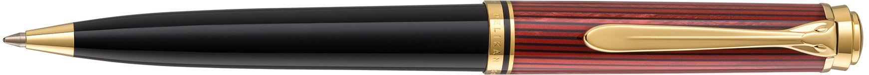 Ручка шариковая Pelikan Souveraen K 600, черный/красный, подарочная коробка