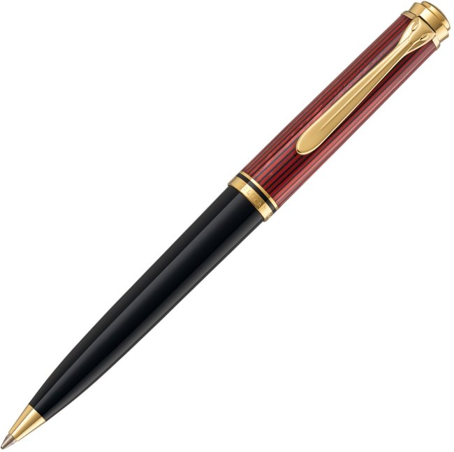 Ручка шариковая Pelikan Souveraen K 600, черный/красный, подарочная коробка Ручка шариковая Pelikan Souveraen K 600, черный/красный, подарочная коробка