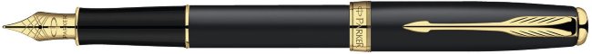 Перьевая ручка Parker Sonnet F528, Matte Black GT Перьевая ручка Parker Sonnet F528, Matte Black GT