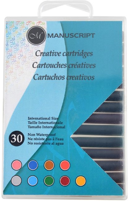 Набор картриджей Manuscript Creative 38мл, 9 цветов (30 штук) Набор картриджей Manuscript Creative 38мл, 9 цветов (30 штук)