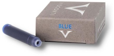 Картриджи Visconti с чернилами (10 шт) для перьевой ручки синие