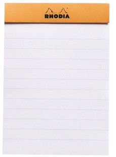 Блокнот Rhodia Basics №11, A7, линейка, 80 г, оранжевый Блокнот Rhodia Basics №11, A7, линейка, 80 г, оранжевый