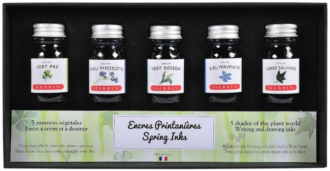 Набор чернил Herbin Spring, 5х10 мл Набор чернил Herbin Spring, 5х10 мл