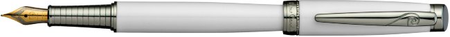Перьевая ручка Pierre Cardin Luxor белый лак, хром Перьевая ручка Pierre Cardin Luxor белый лак, хром