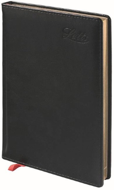 Ежедневник недатированный LETTS GLOBAL DELUXE, А5, черный