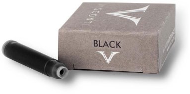 Картриджи Visconti с чернилами (10 шт) для перьевой ручки черные