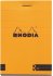 Блокнот Rhodia Basics "le R" №11, A7, линейка, 90 г, оранжевый