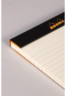 Блокнот Rhodia Basics "le R" №11, A7, линейка, 90 г, оранжевый