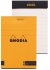 Блокнот Rhodia Basics "le R" №11, A7, линейка, 90 г, оранжевый