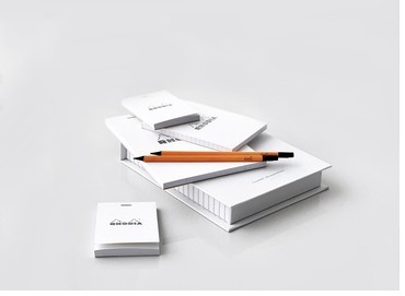 Набор Rhodia (блокноты + карандаши), белый Набор Rhodia (блокноты + карандаши), белый