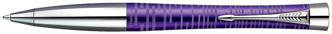 Шариковая ручка Parker Urban Premium 2014 Metallic Stripe (Vacumatic) K206, Amethyst Pearl СT	