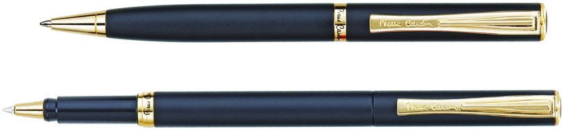 Набор: ручка шариковая и роллер Pierre Cardin Pen and Pen, матовый черный