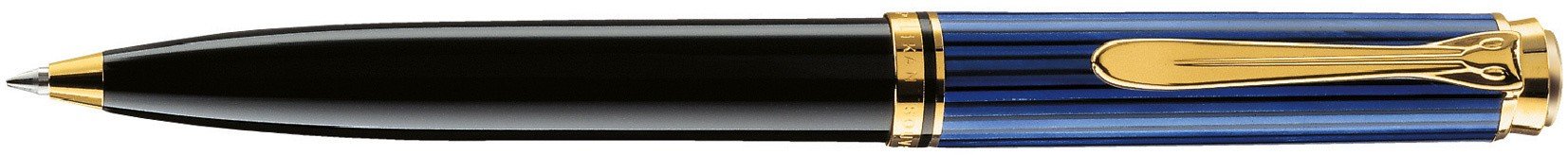 Ручка шариковая Pelikan Souveraen K 600, черный/синий, подарочная коробка