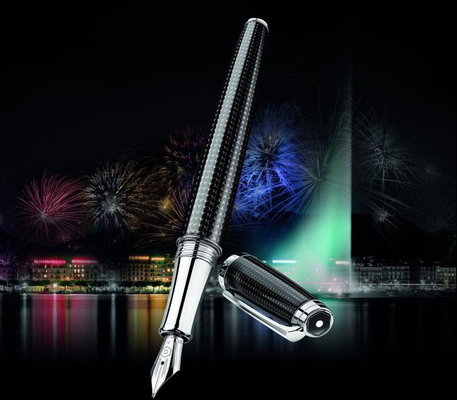 Перьевая ручка Caran d`Ache Leman de Nuit RH, перо F, подарочная коробка Перьевая ручка Caran d`Ache Leman de Nuit RH, перо F, подарочная коробка