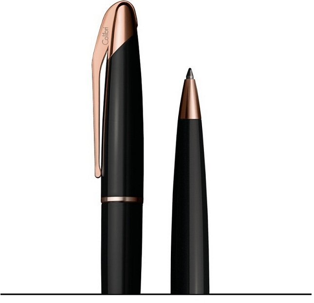 Шариковая ручка Colibri Equinox Black lacquer Rose gold Twist Шариковая ручка Colibri Equinox Black lacquer Rose gold Twist