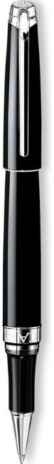 Ручка-роллер Caran d’Ache Leman Ebony Black Lacquered Silver Rhodium