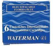 Чернила в картридже Waterman Ink cartridge Intl Blue Sea (в упаковке 6 картриджей)