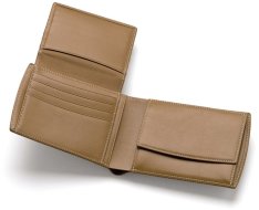 Бумажник с откидным отделением Graf von Faber-Castell кожаный, коричневый