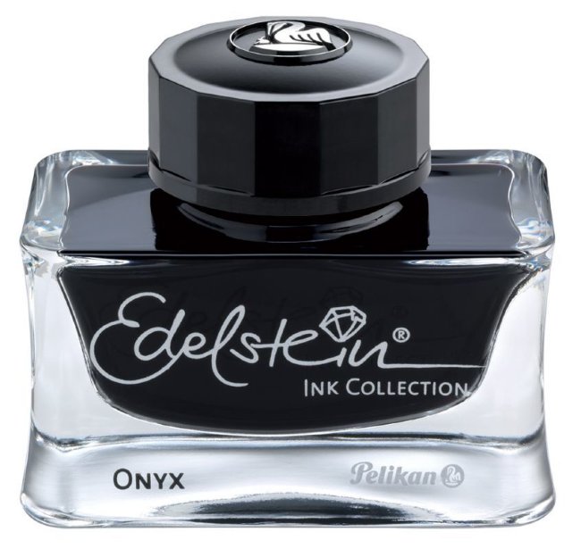Флакон с чернилами для ручек перьевых Pelikan Edelstein EIS Onyx, черные чернила 50 мл