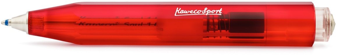 Ручка шариковая Ice Sport 1мм красный прозрачный корпус