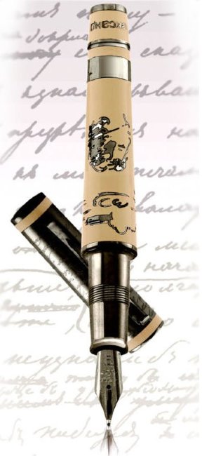 Ручка перьевая Omas Silver «PUSKIN» Ручка перьевая Omas Silver «PUSKIN»