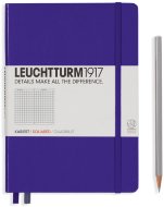 Записная книжка Leuchtturm A5 (в клетку), 251 стр., твердая обложка, фиолетовая