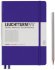Записная книжка Leuchtturm A5 (в клетку), 251 стр., твердая обложка, фиолетовая