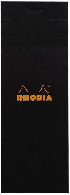Блокнот Rhodia Basics №8, 7,4х21, линейка, 80 г, черный Блокнот Rhodia Basics №8, 7,4х21, линейка, 80 г, черный