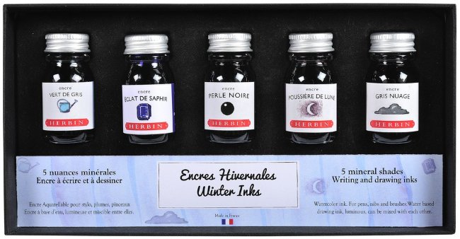 Набор чернил Herbin Winter, 5х10 мл Набор чернил Herbin Winter, 5х10 мл