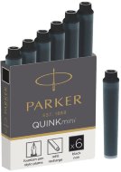 Картридж Parker Quink Z17 MINI чернила для ручек перьевых, черный (6шт) 