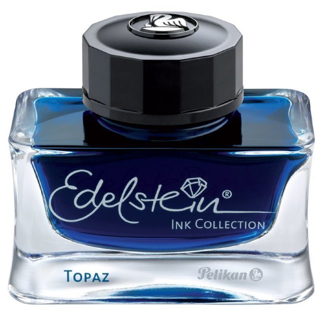 Флакон с чернилами для ручек перьевых Pelikan Edelstein EIV Topaz, ярко-синие чернила 50 мл
