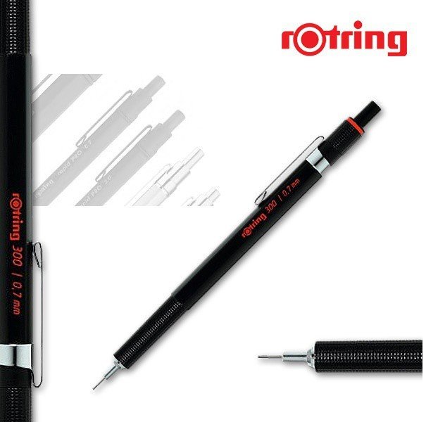 Карандаш механический Rotring 300 1904724 0.7мм черный Карандаш механический Rotring 300 1904724 0.7мм черный