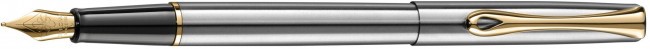 Перьевая ручка Diplomat Traveller Stainless Steel Gold F