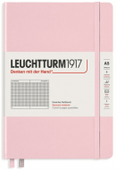 Записная книжка Leuchtturm A5 (в клетку), 251 стр., твердая обложка, розовая