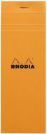 Блокнот Rhodia Basics №8, 7,4х21, клетка, 80 г, оранжевый