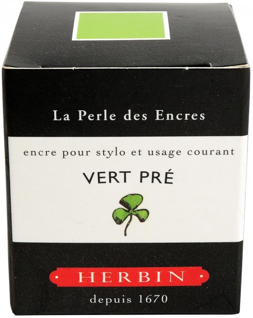 Чернила в банке Herbin, 30 мл, Vert pré Салатовый Чернила в банке Herbin, 30 мл, Vert pré Салатовый