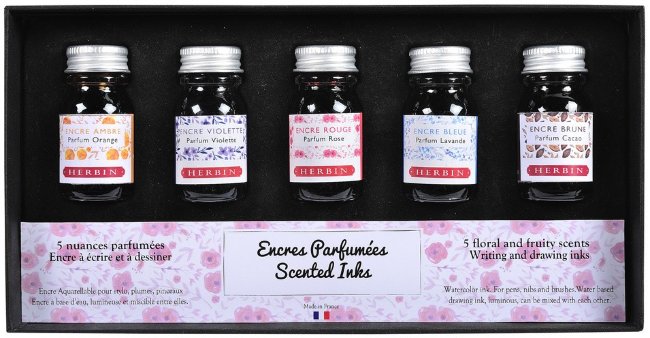 Набор ароматизированных чернил Herbin, 5х10 мл Набор ароматизированных чернил Herbin, 5х10 мл