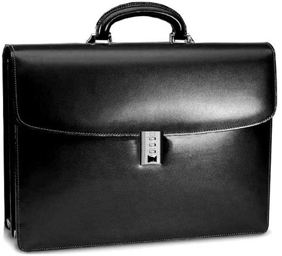 Портфель с 2 отделениями Aurora Roma, черный Портфель с 2 отделениями Aurora Roma, черный