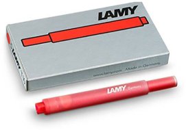 Картридж для перьевых ручек Lamy T10, красный, 5 шт