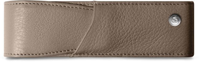 Футляр кожаный для 2-х ручек Caran d'Ache Leman, бежевый Футляр кожаный для 2-х ручек Caran d'Ache Leman, бежевый