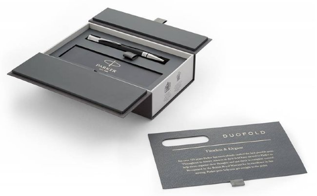 Шариковая ручка Parker Duofold K74 Black CT M, подарочная коробка Шариковая ручка Parker Duofold K74 Black CT M, подарочная коробка