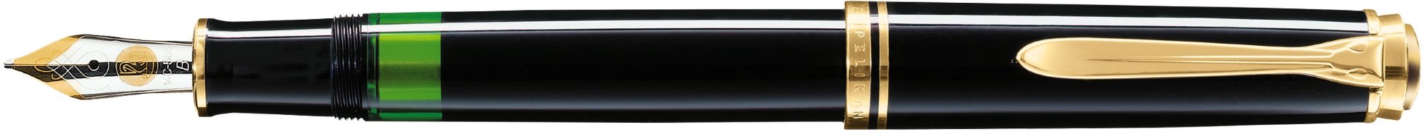 Перьевая ручка Pelikan Souveran M 400, Black GT, перо М