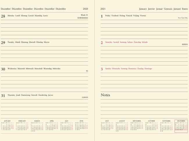 Еженедельник Letts LECASSA A4 мягкая обложка, синий